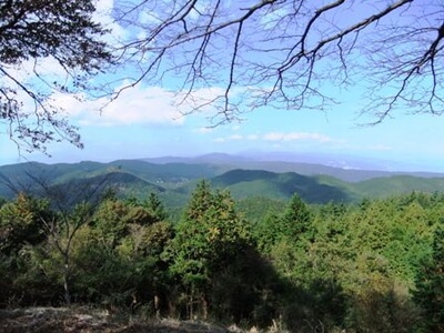 大平の森ハイキングコース展望台から見た景色