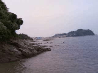 篠島の海岸線