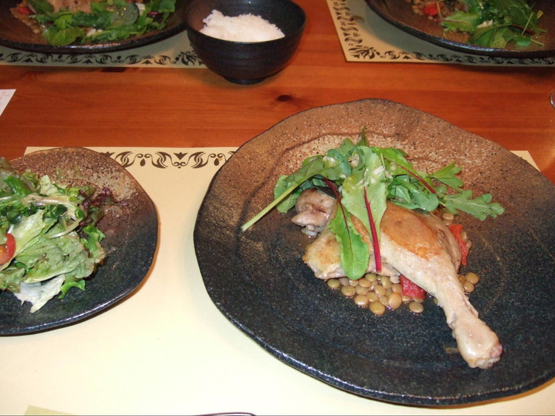 北軽井沢 ペンションブロードウェイ 夕食 お肉料理